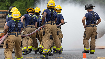 Firefighter training