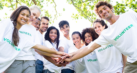 Find fulfilling opportunities for volunteer service events or projects!