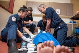 Gwinnett county paramedics training in CPR