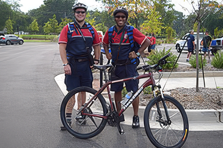 Bike medics with a bike.