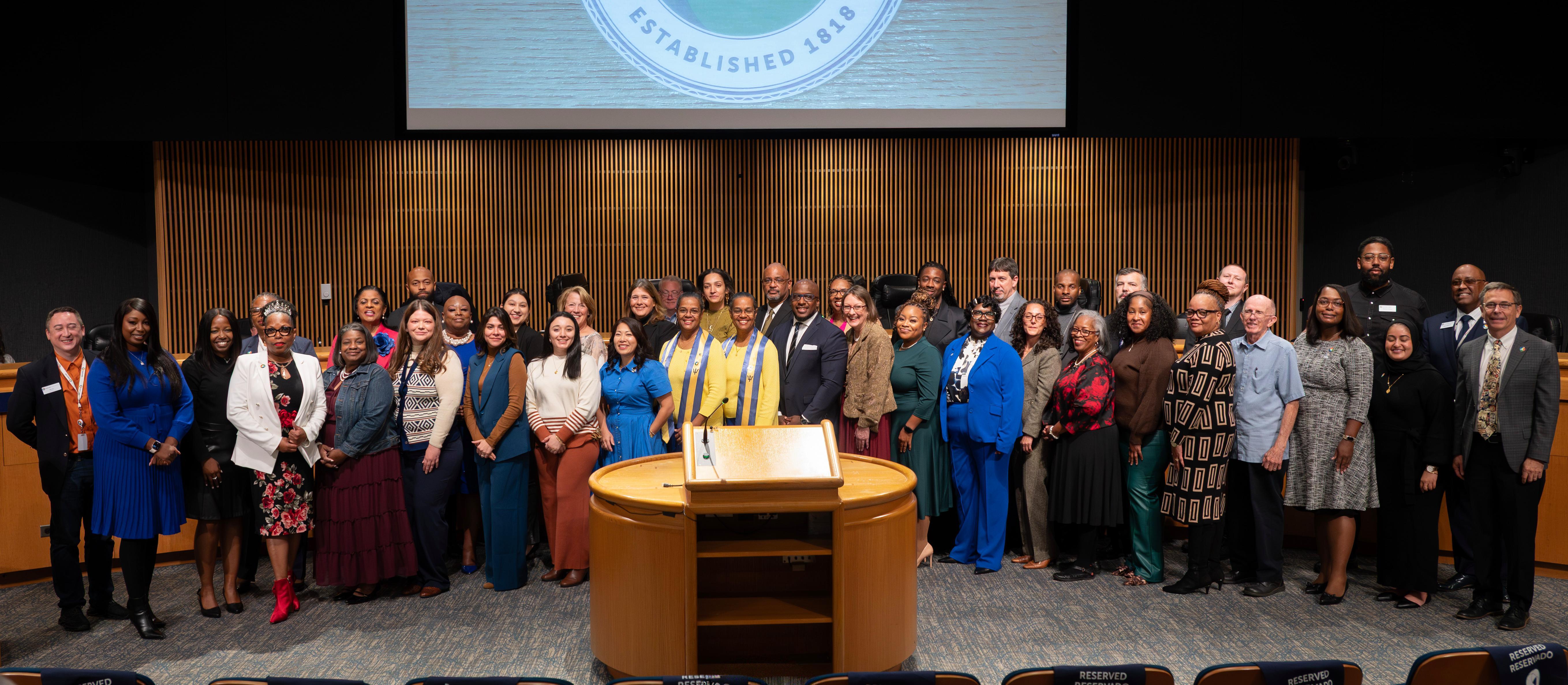 Group photo of the Gwinnett 101 Fall 2025 Class