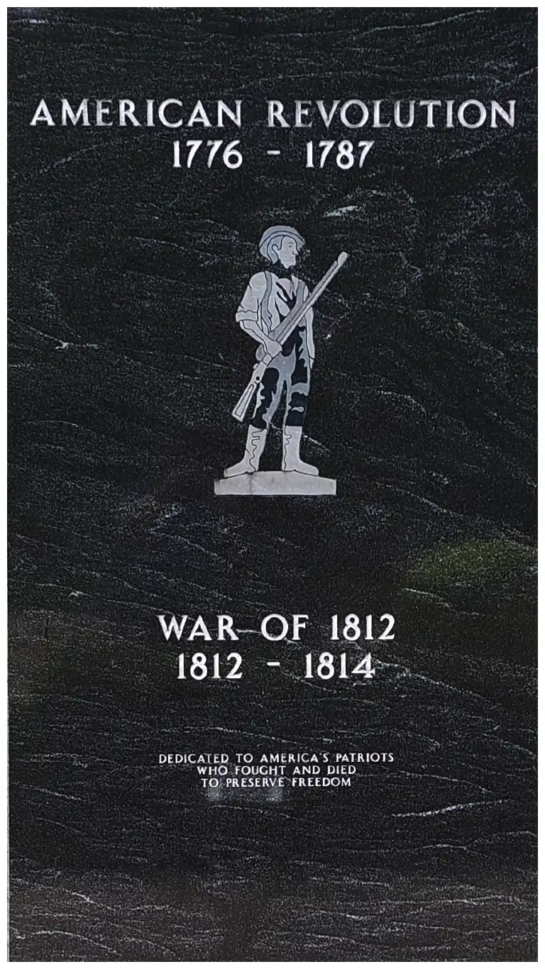 Image of Marker #2 representing the Gwinnett County's fallen Revolutionary Heroes