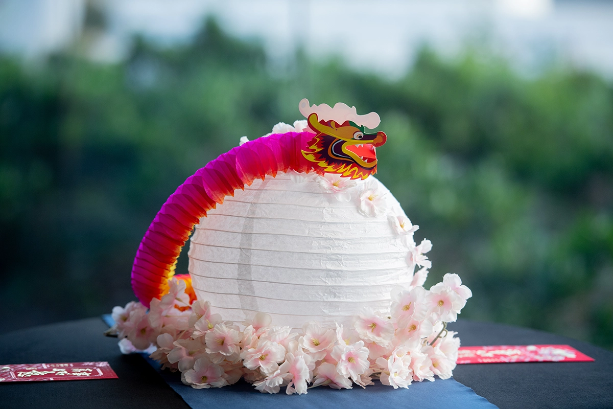 Asian lantern centerpiece