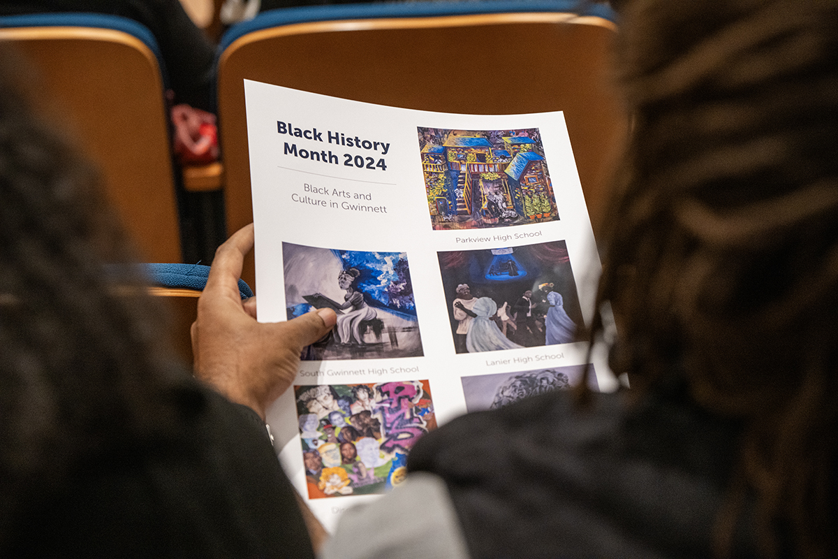 Black arts and culture in gwinnett flyer