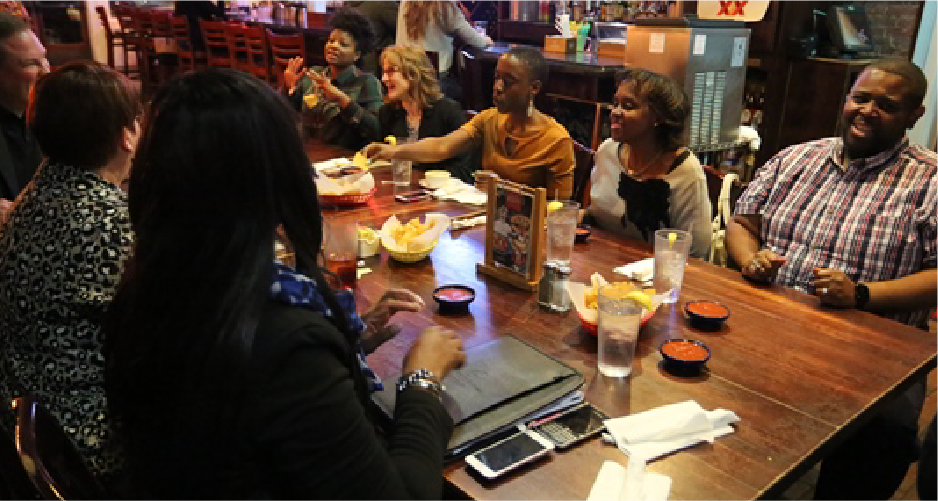 Engage in meaningful conversation with the County Commissioners