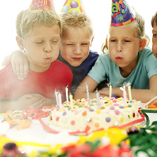 Kids Birthday Blowing Candles