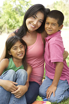 Family: Mom and Kids