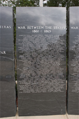 Granite marker honoring Georgians who died in the War Between the States