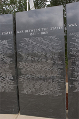 Granite marker honoring Georgians who died in the War Between the States