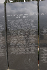 Granite marker honoring Georgians who died in the War Between the States