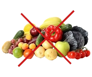 Pile of fruits and vegetables