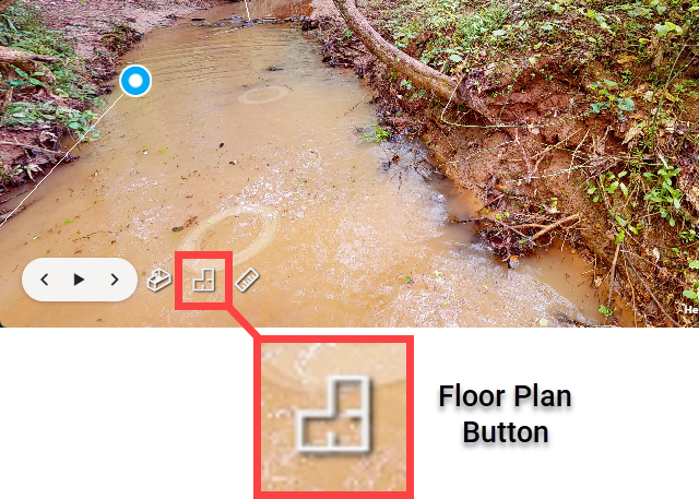 Illustration of "Floorplan" button in the virtual tour.