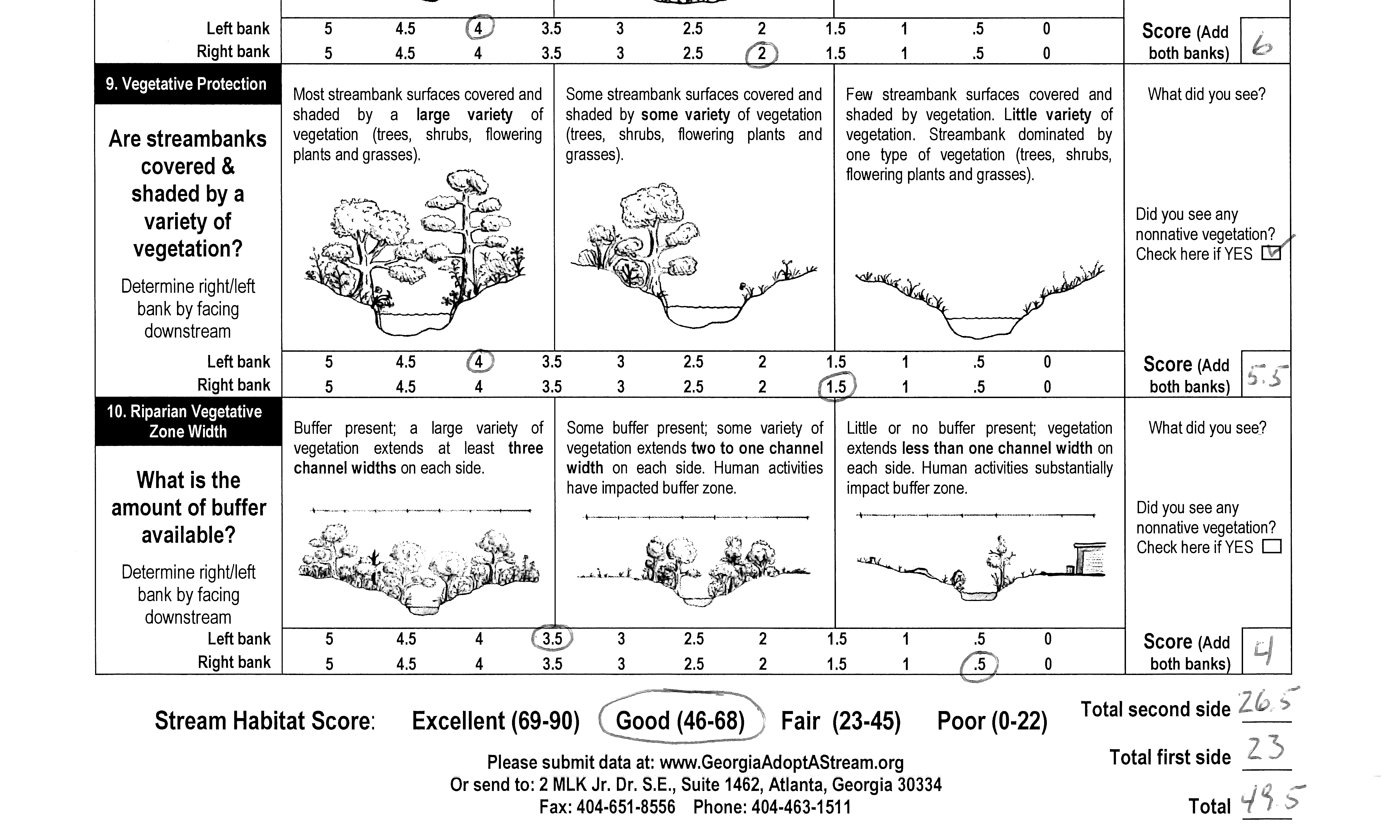 Image of bottom of Survey Document