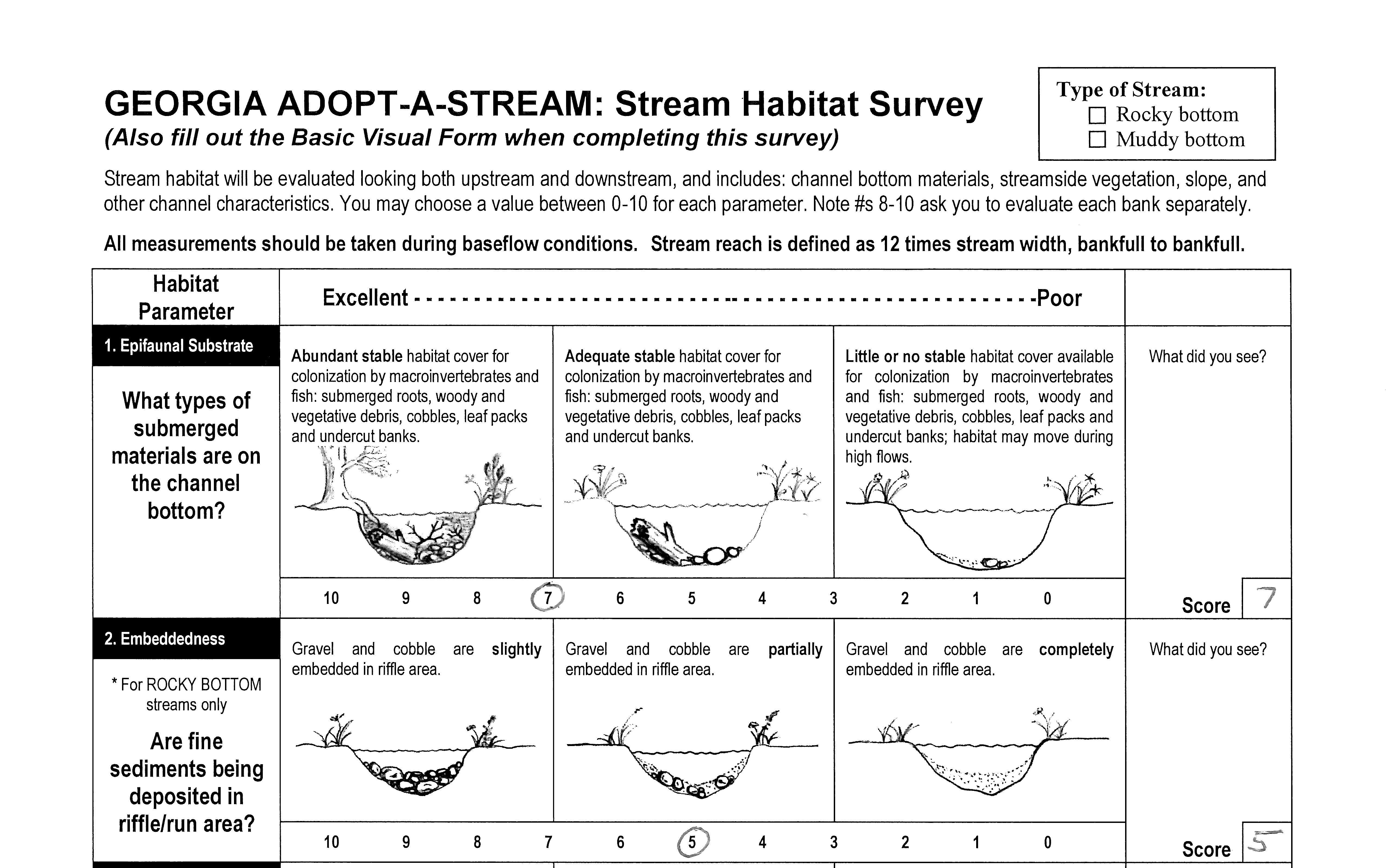 Image of top of Survey Document