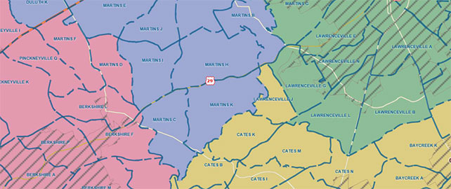 See the proposed redistricting map for Gwinnett commission districts