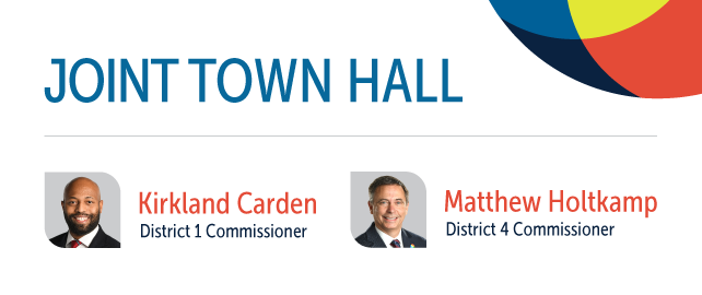 Commissioners Carden and Holtkamp host joint town hall in Suwanee